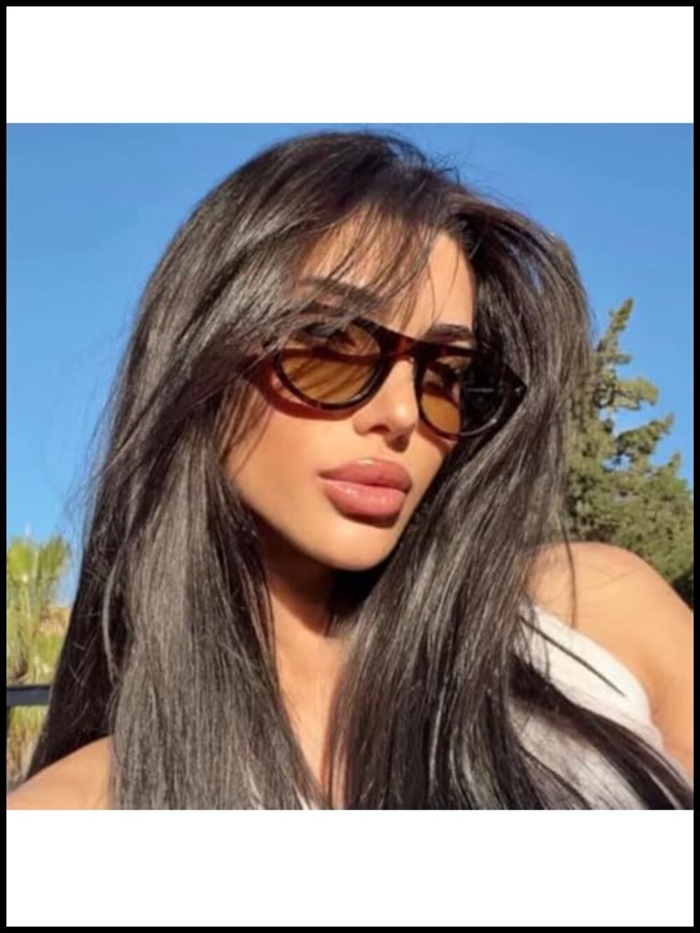 Cat Eye Sunglasses UV400 Protection Unisex Retro Shades - Picture 3 of 6